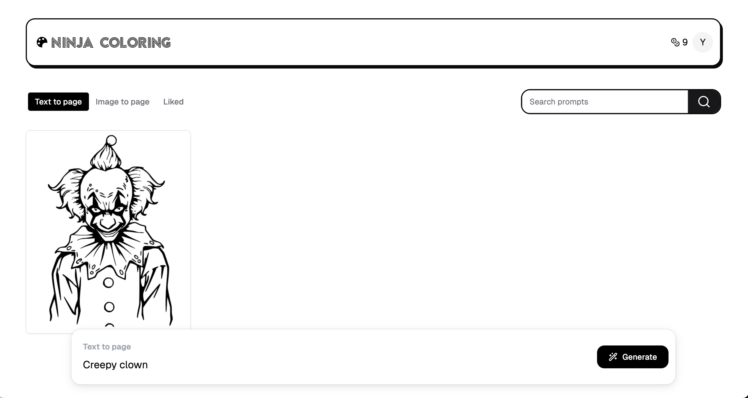 NinjaColoring Dashboard 