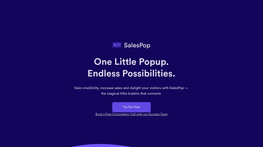 SalesPop Landing Page
