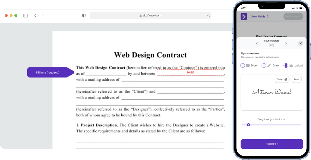 DoxFlowy eSign