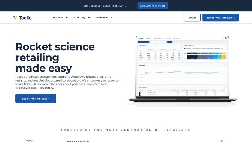 Toolio Landing Page