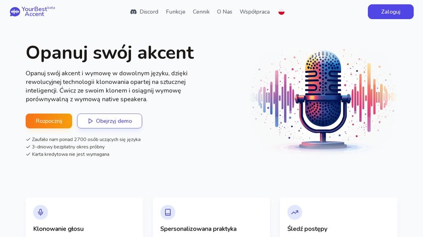 YourBestAccent.com Landing Page