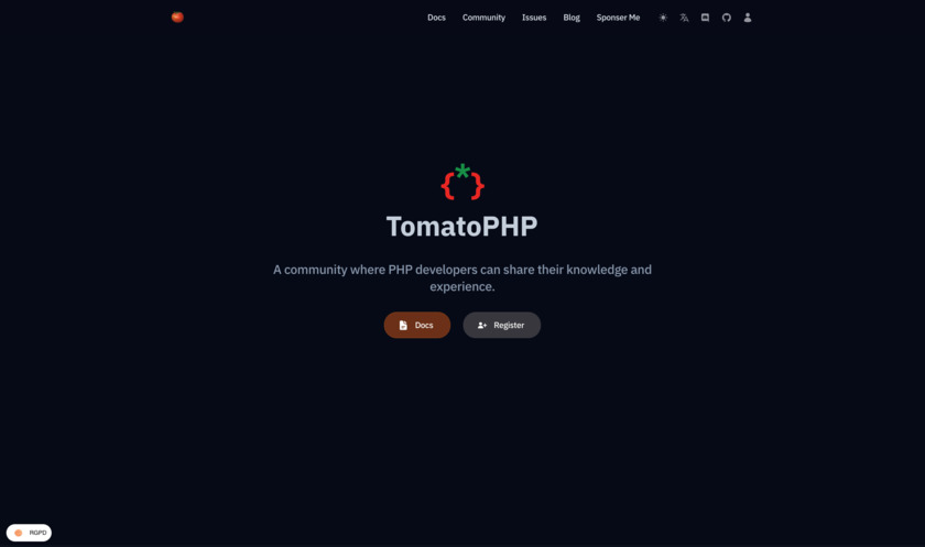 Tomato PHP Home Page