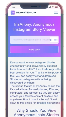 InsAnony App 