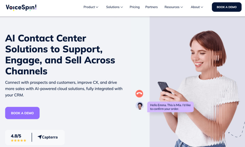 VoiceSpin Landing Page