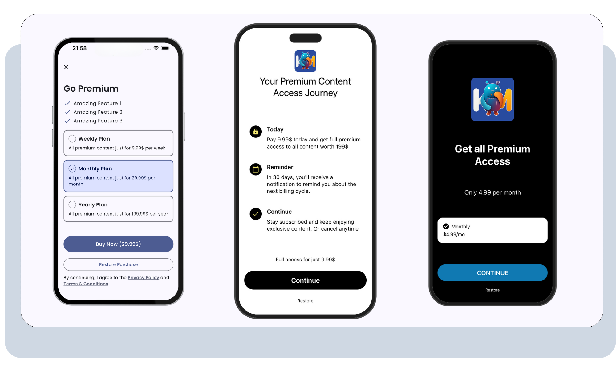 KAppMaker KAppMaker In-App Purchase