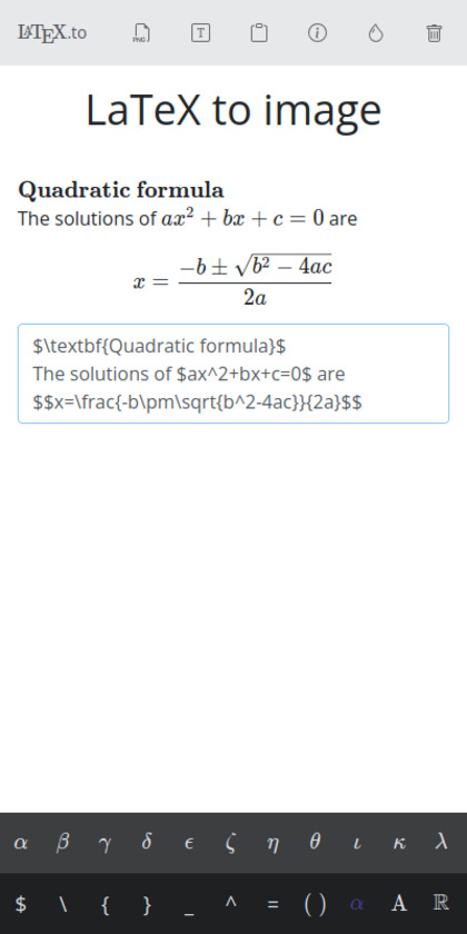 LaTeX.to Landing Page
