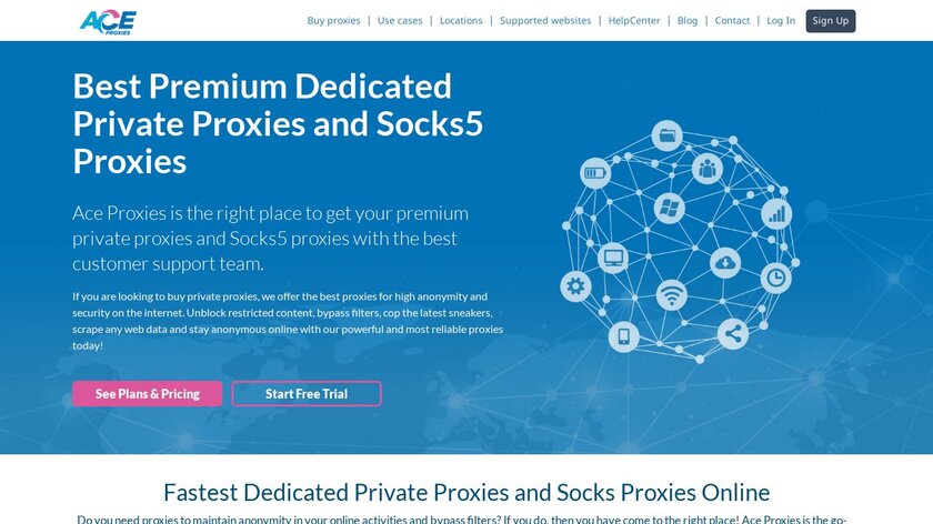 Ace Proxies Landing Page