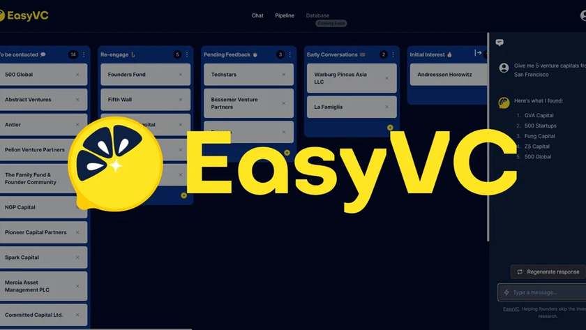 EasyVC.ai Landing Page