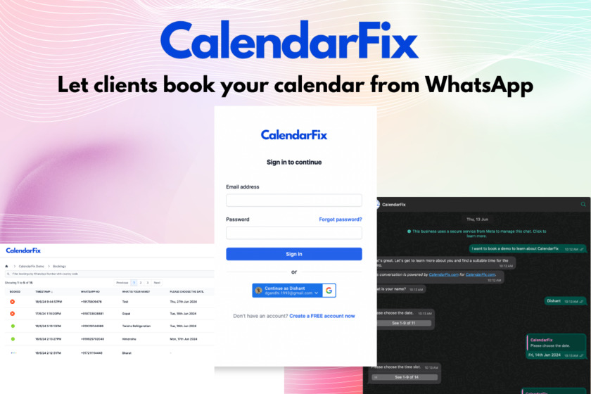 CalendarFix Landing Page