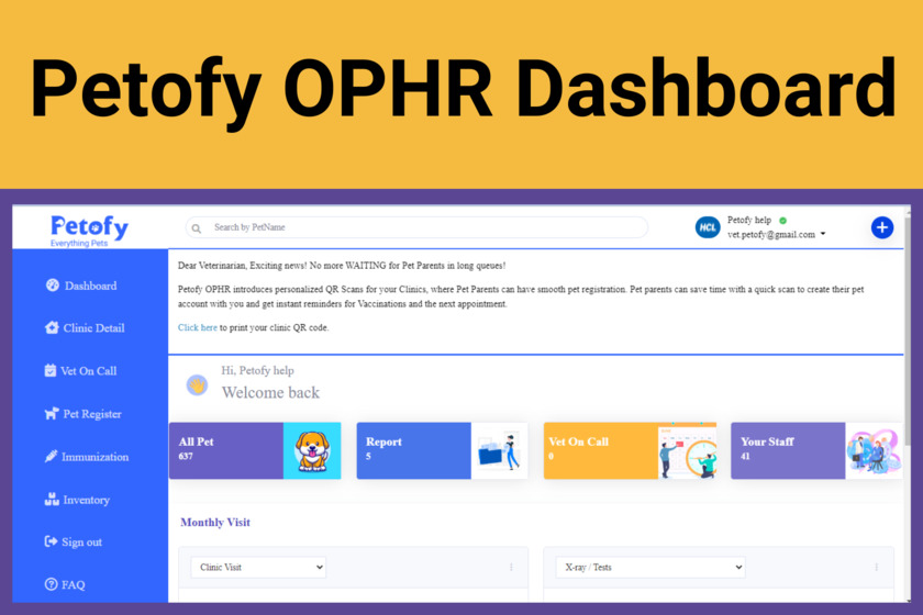 Petofy OPHR Landing Page