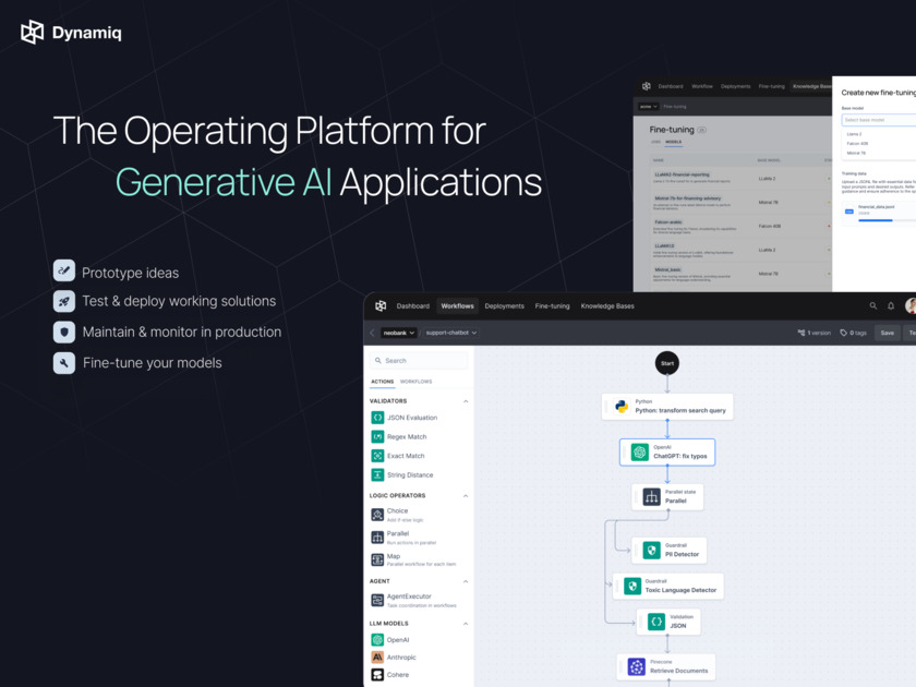 Dynamiq.ai The Operating Platform for GenAI Applications