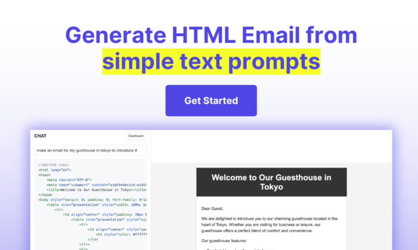 EmailCraft AI Landing Page