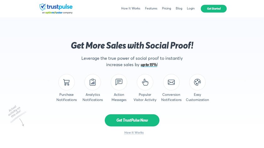 TrustPulse Landing Page