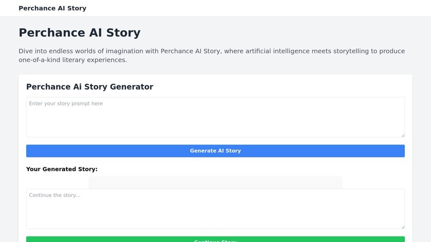Perchance AI Story Landing Page
