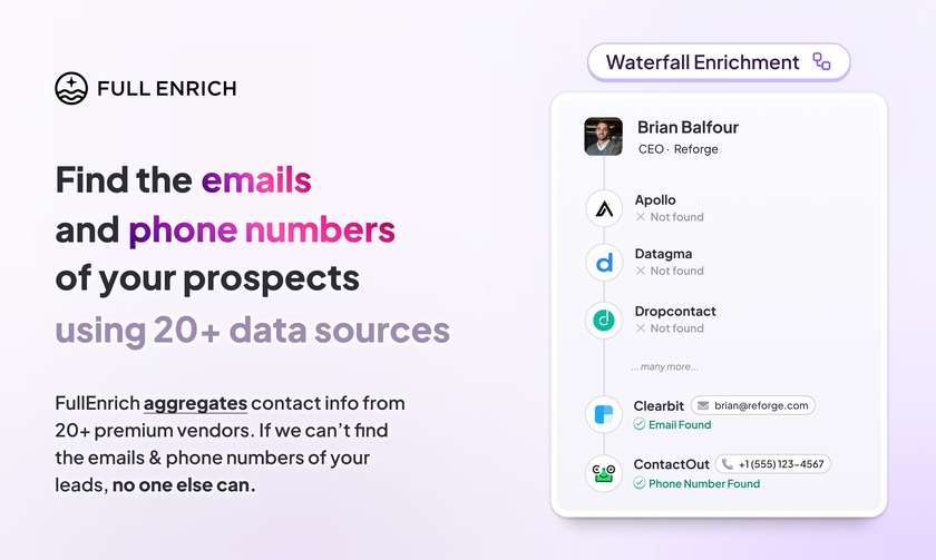 FullEnrich Landing Page