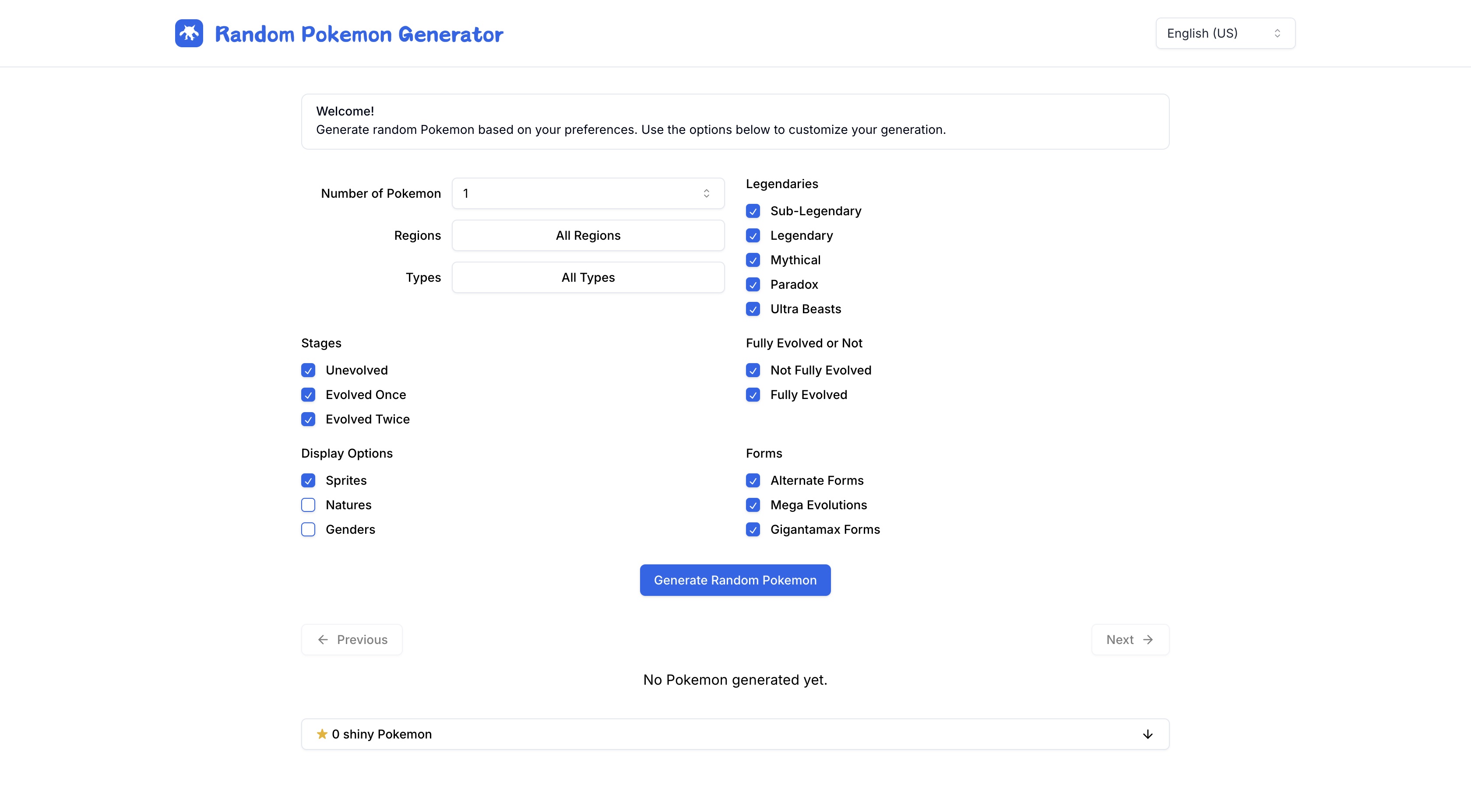 RandomPokemonGenerator.me Random Pokemon Generator - Generate Random Pokemon