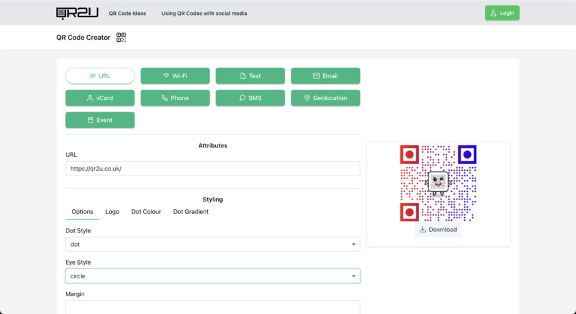 QR2U QR Code Designer