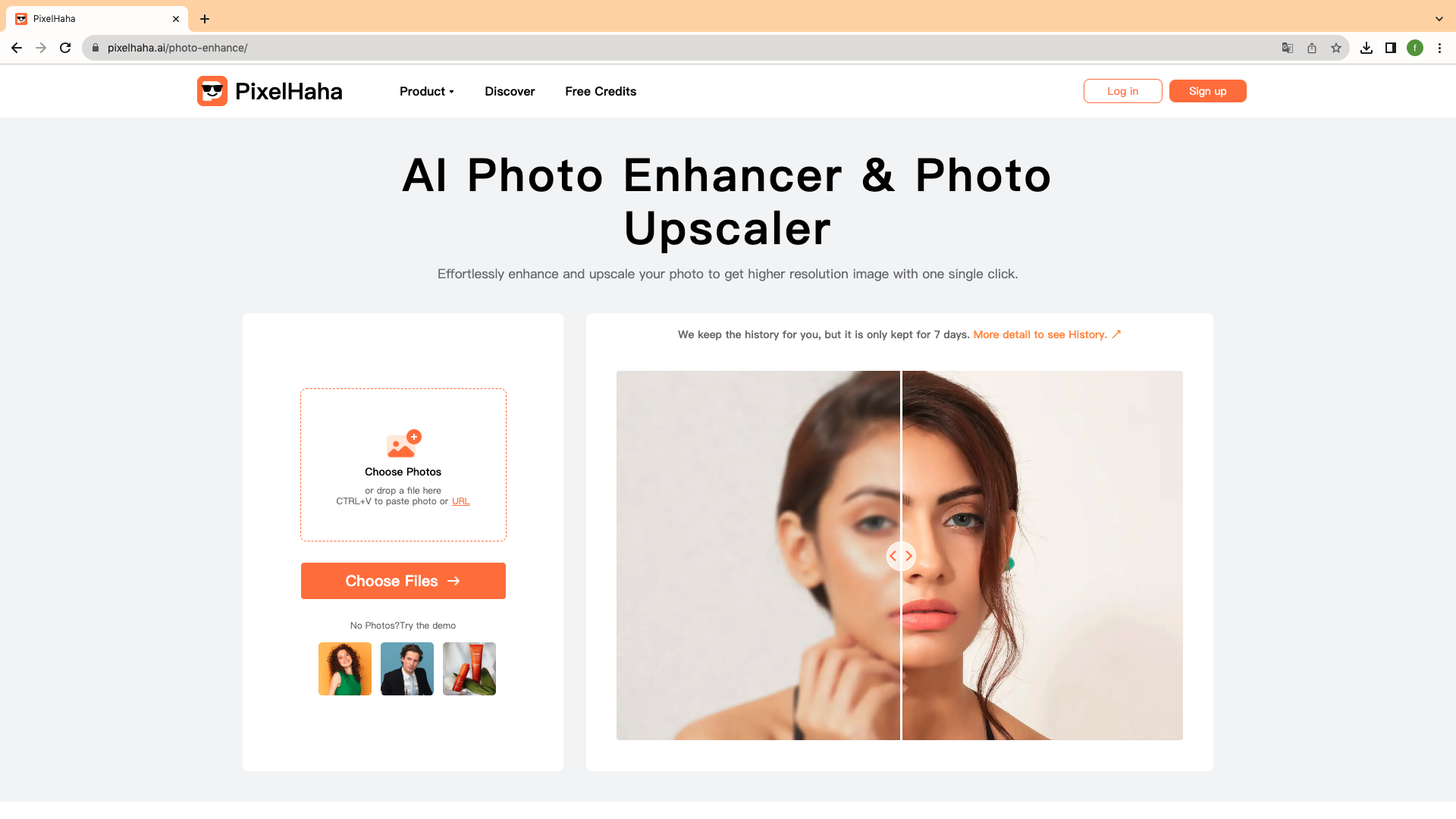 PixelHaha.ai Photo Enhancer