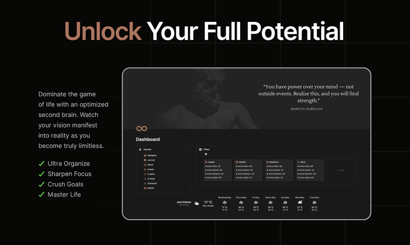 Limitless Operator Landing Page