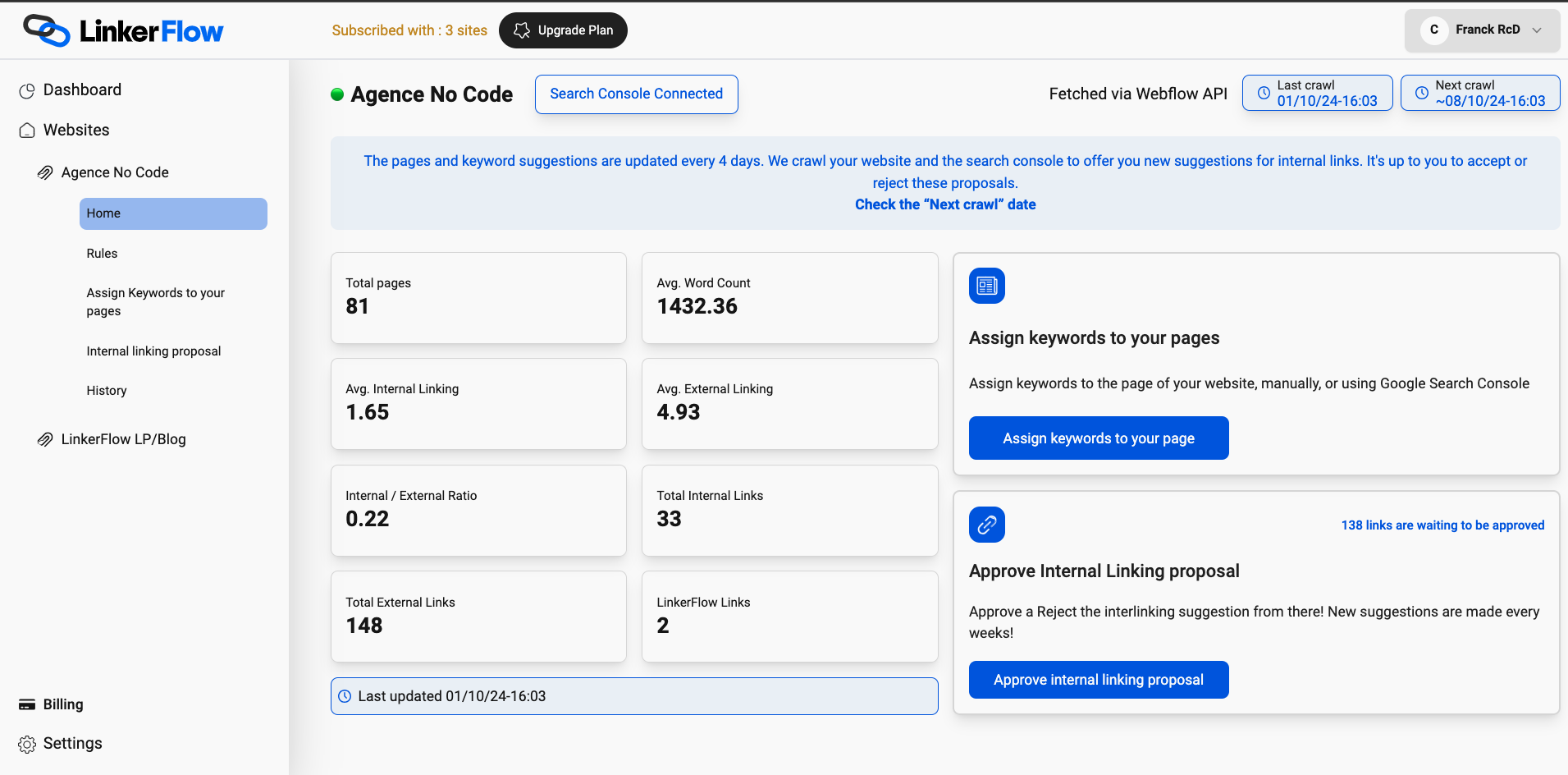 LinkerFlow.io Website review