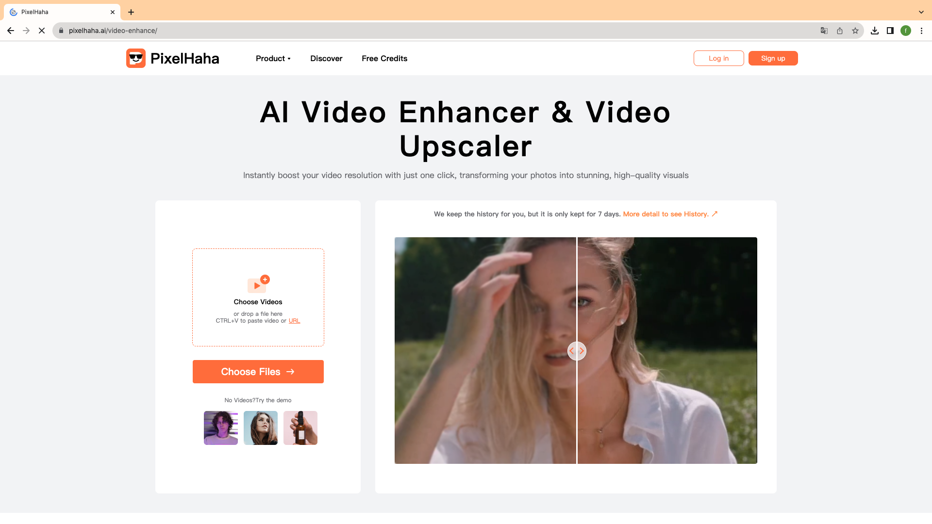 PixelHaha.ai Video Enhancer