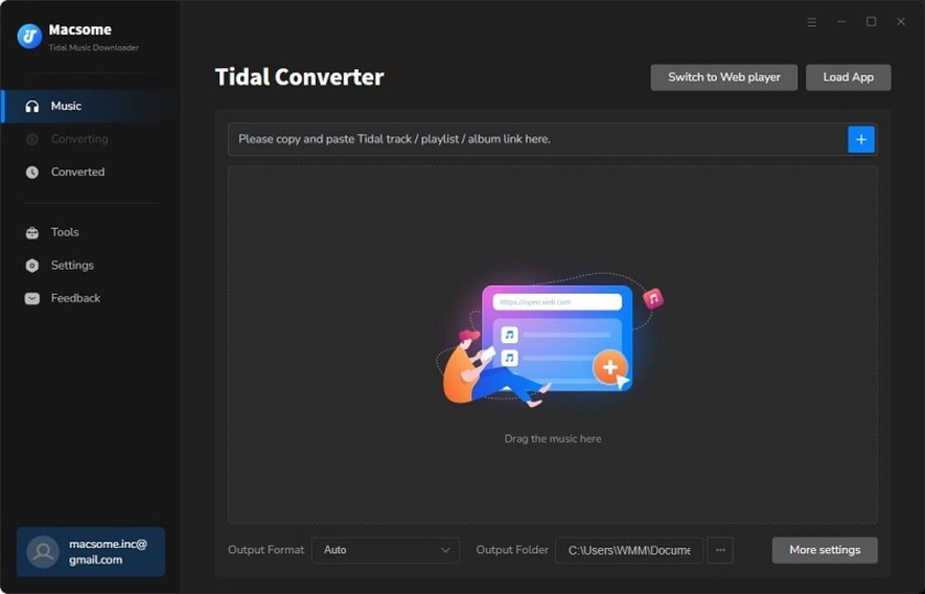 Macsome Tidal Music Downloader Landing Page