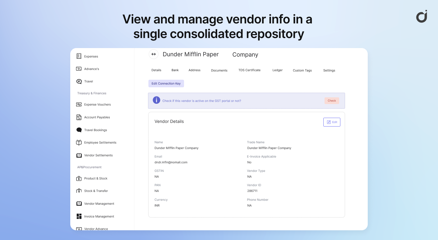 Dice.tech Self-serve vendor portal