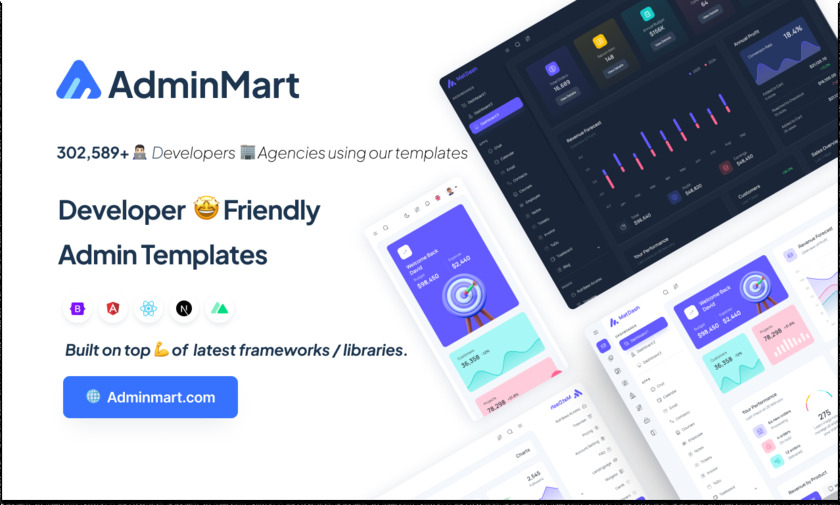 AdminMart Landing Page