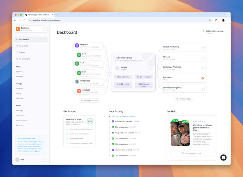 WithBliss.ai Landing Page
