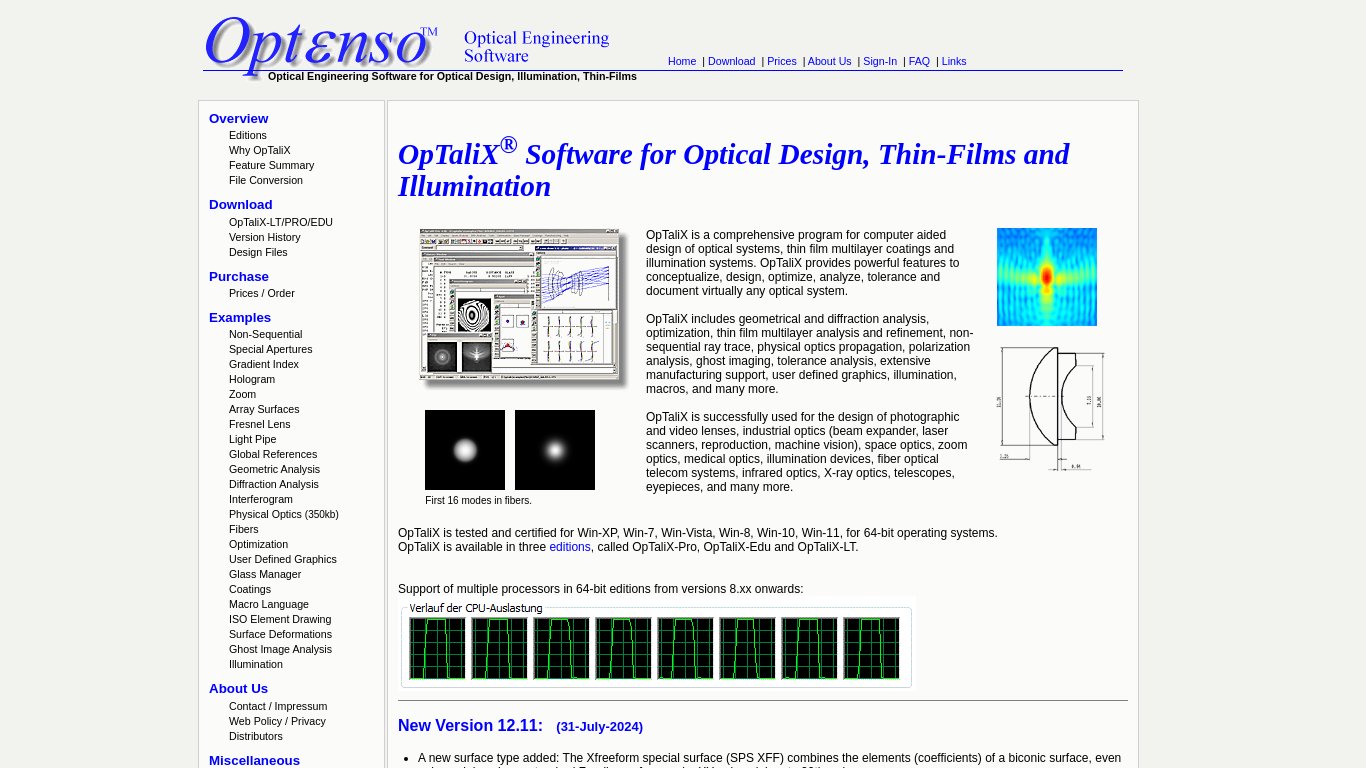 OpTaliX Landing page