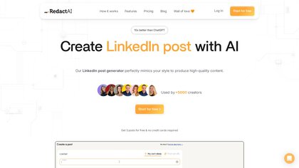 RedactAI.io screenshot