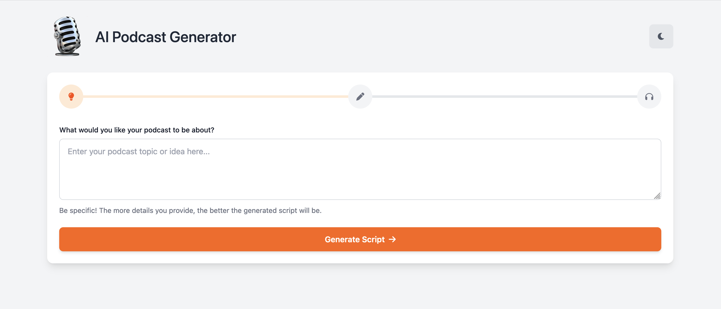 ZenMic AI Podcast Generator