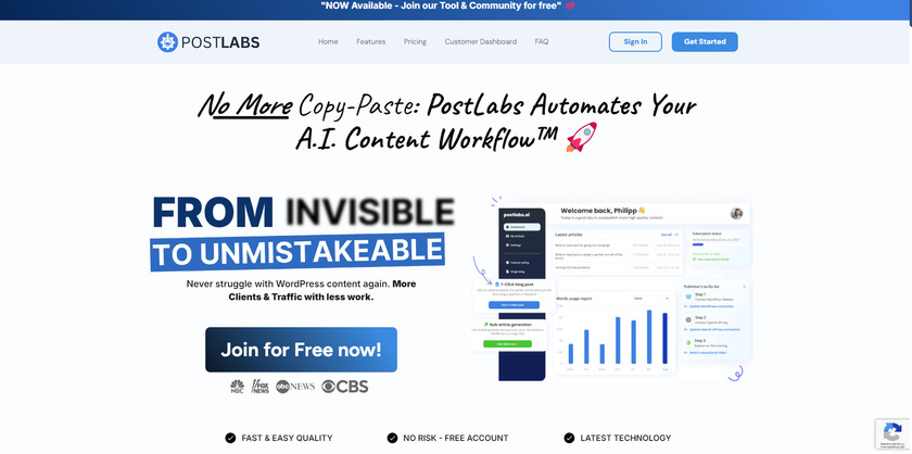 Postlabs.ai Postlabs.ai - Homepage