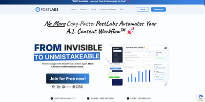 Postlabs.ai screenshot