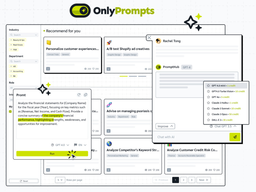 OnlyPrompts.net Automate 37,000+ tasks with 150,000+ prompts