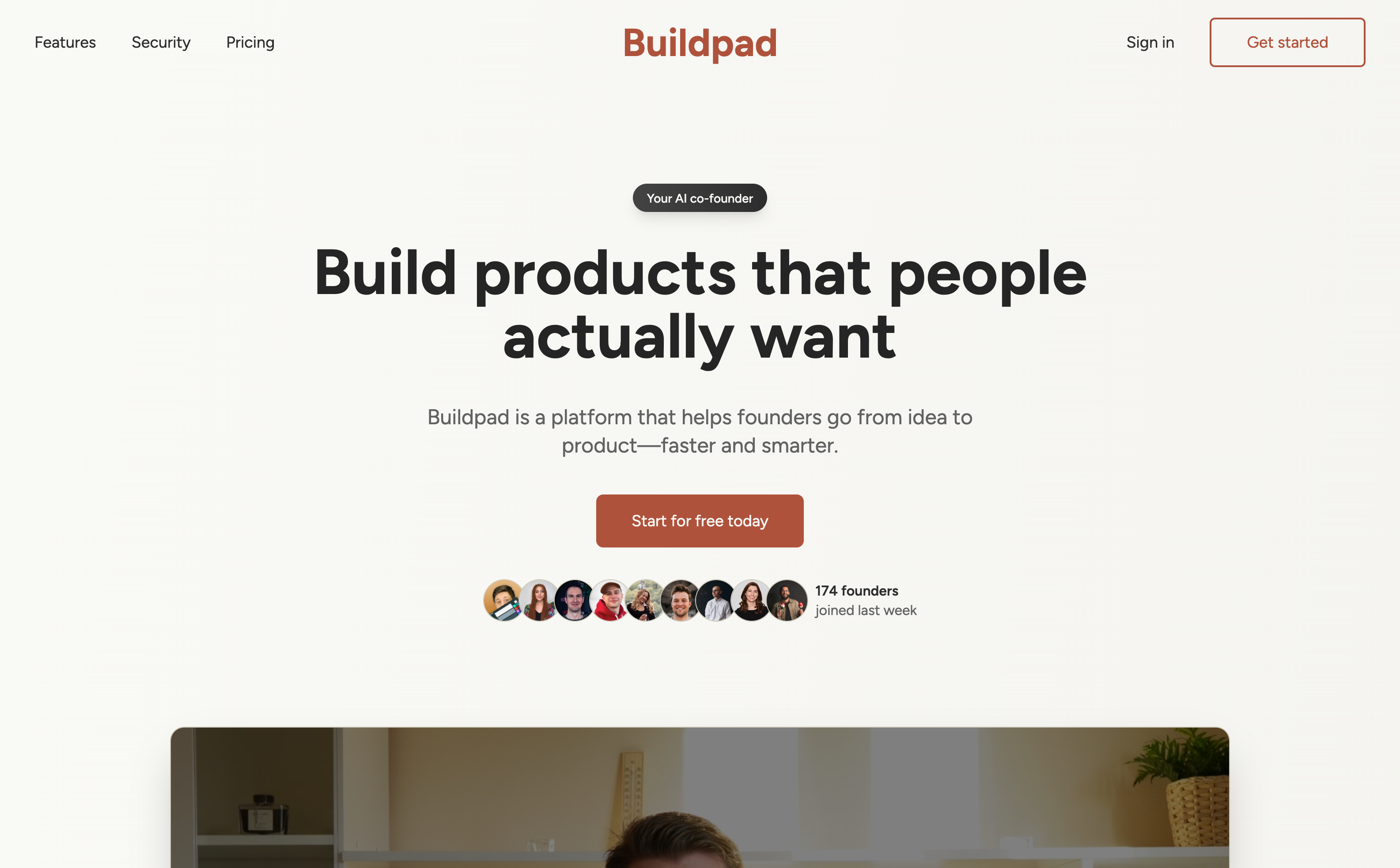 Buildpad Landing page // 2024-10-17
