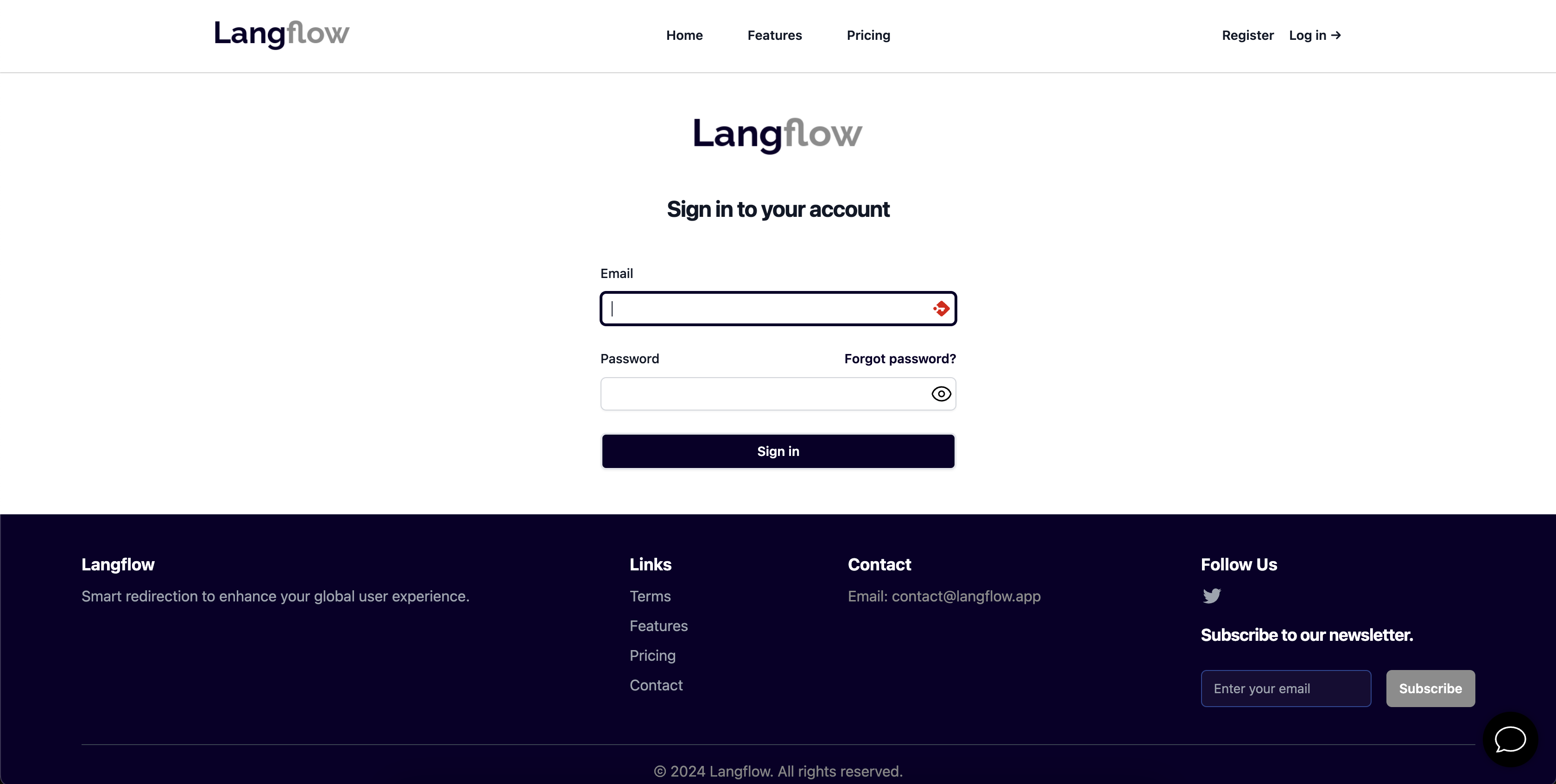 Langflow.app Login