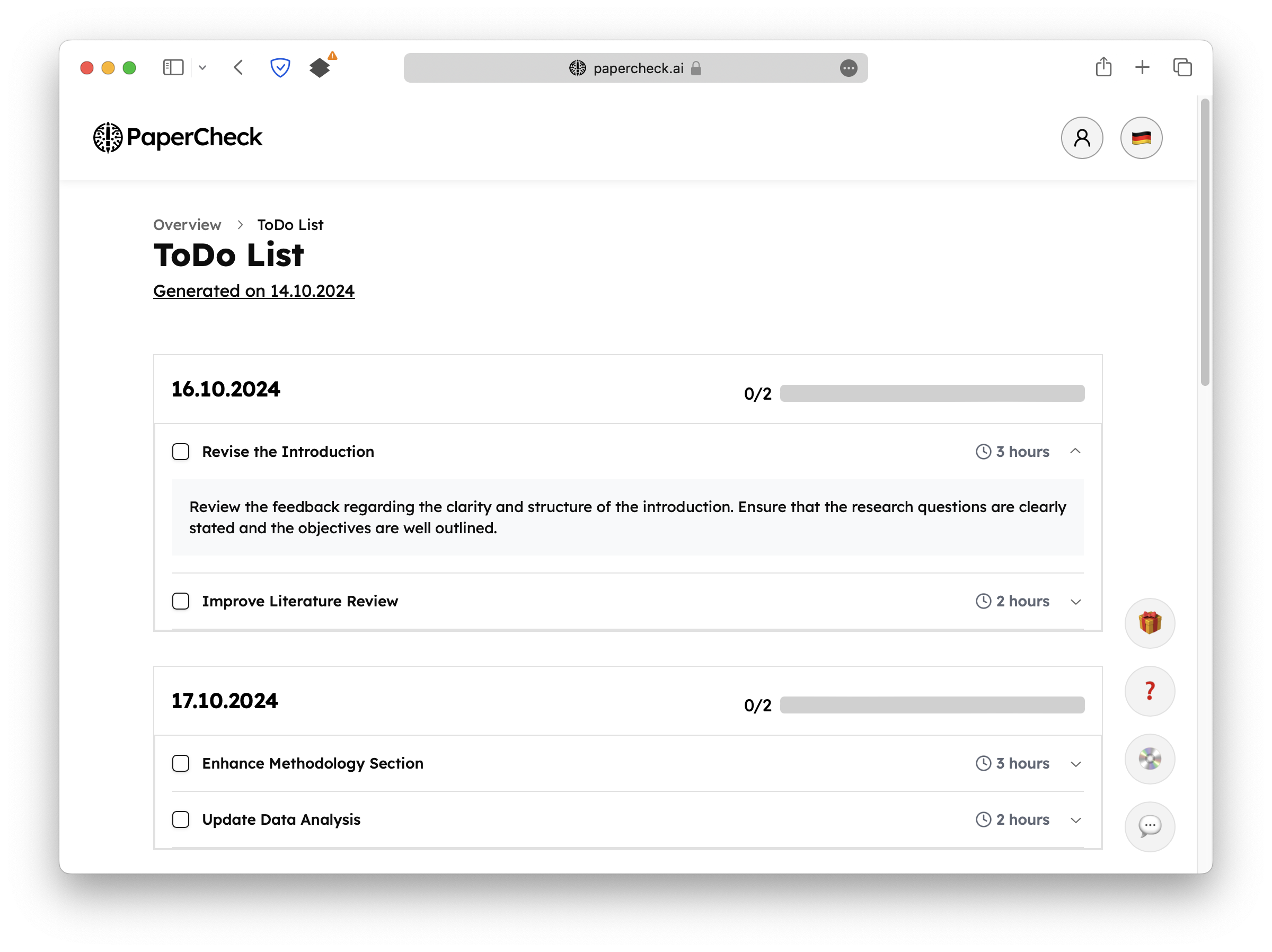 PaperCheck.ai Plan Remaining Tasks
