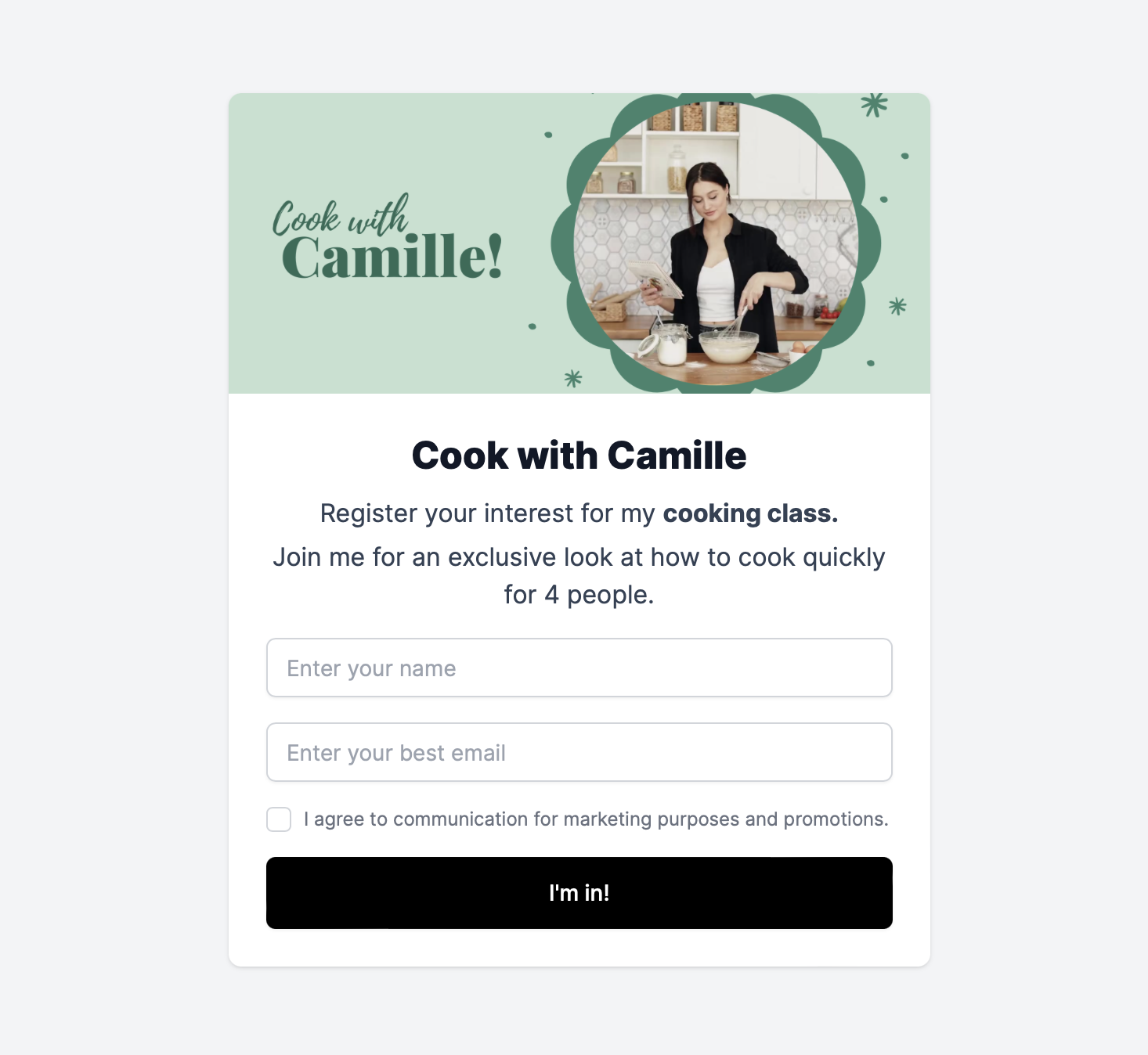 GrowList Example Form