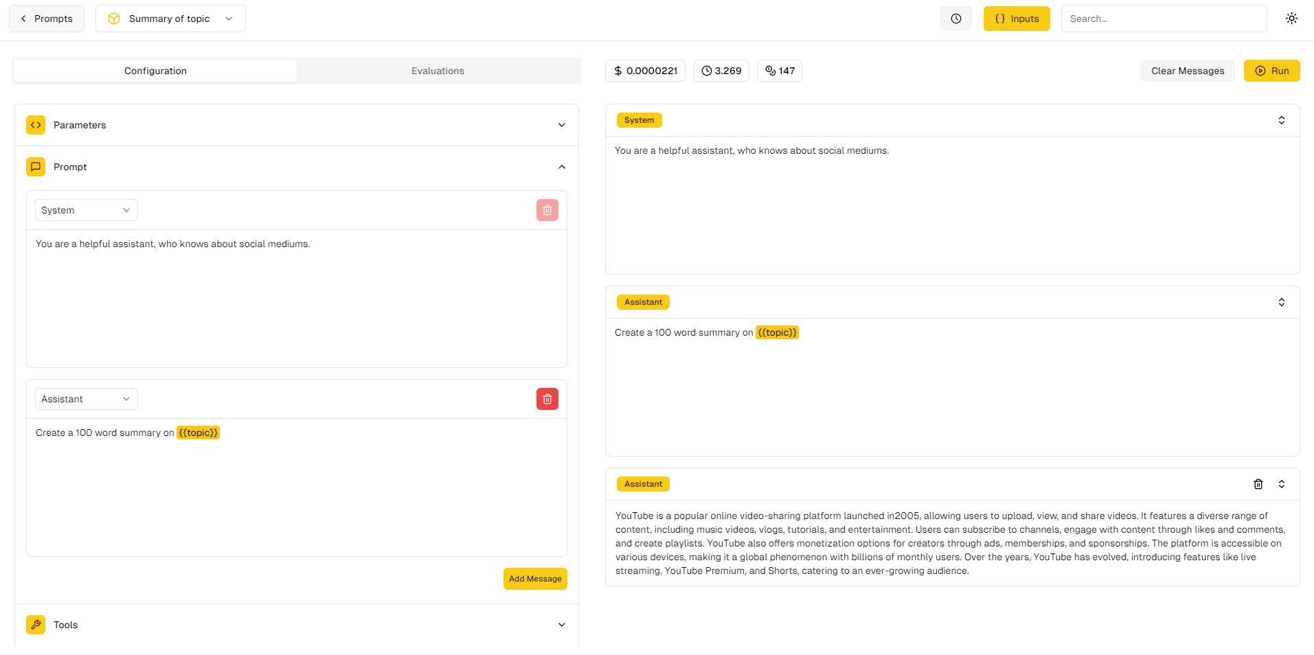 FETCH HIVE Prompt Editor