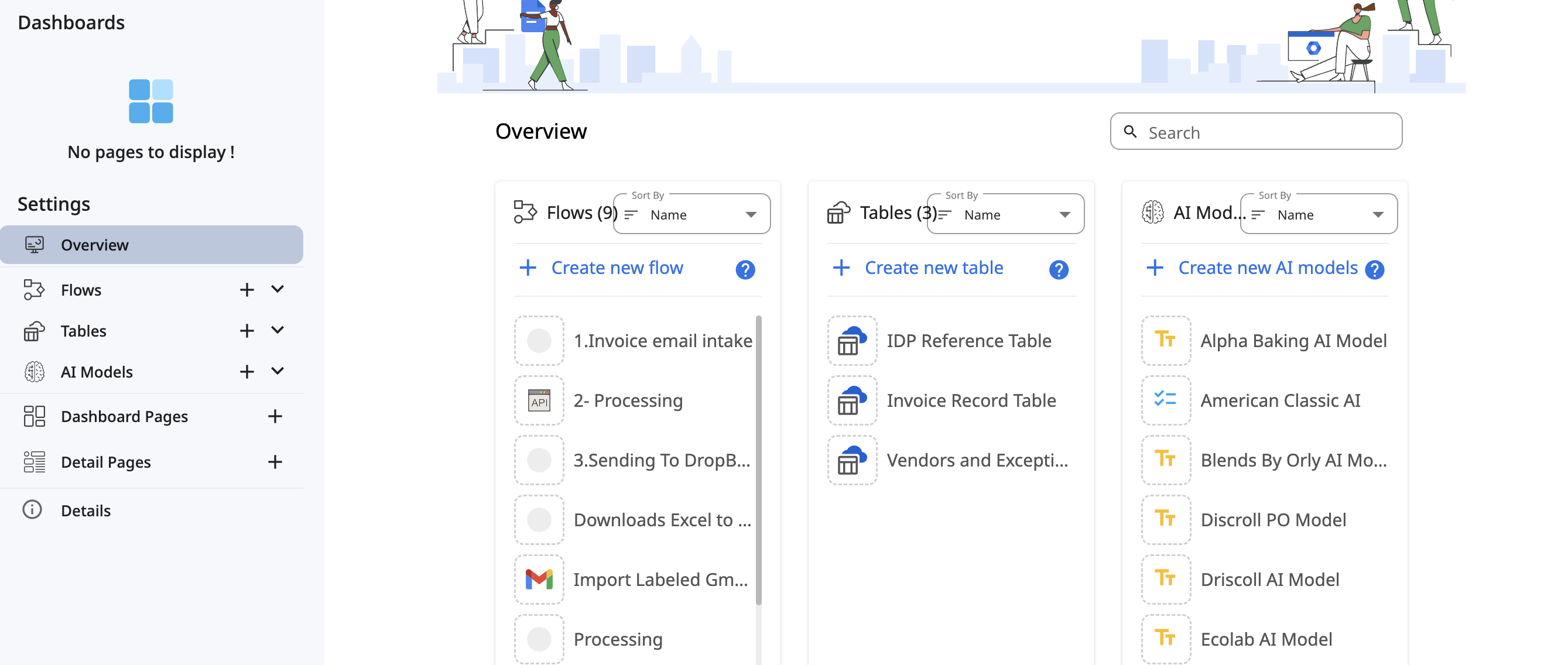 Zenphi For Startups Invoice management flow template