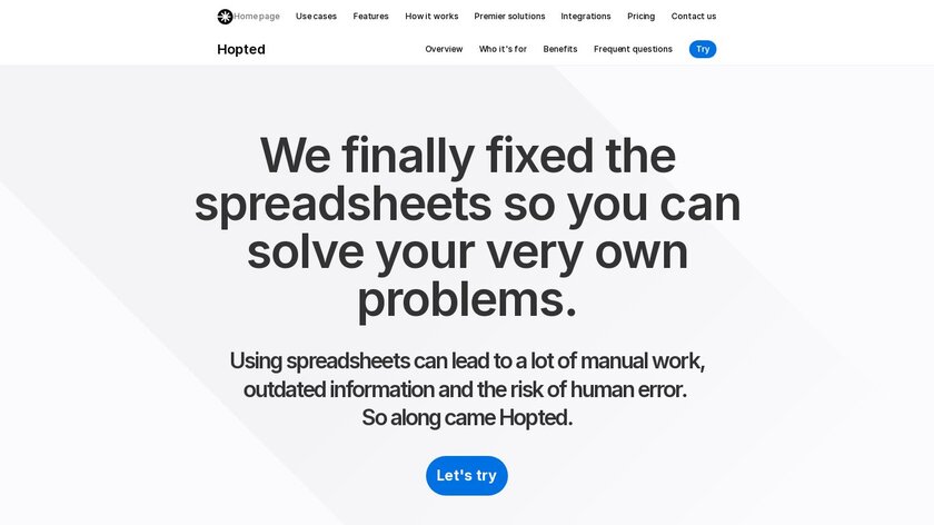 Hopted Landing Page