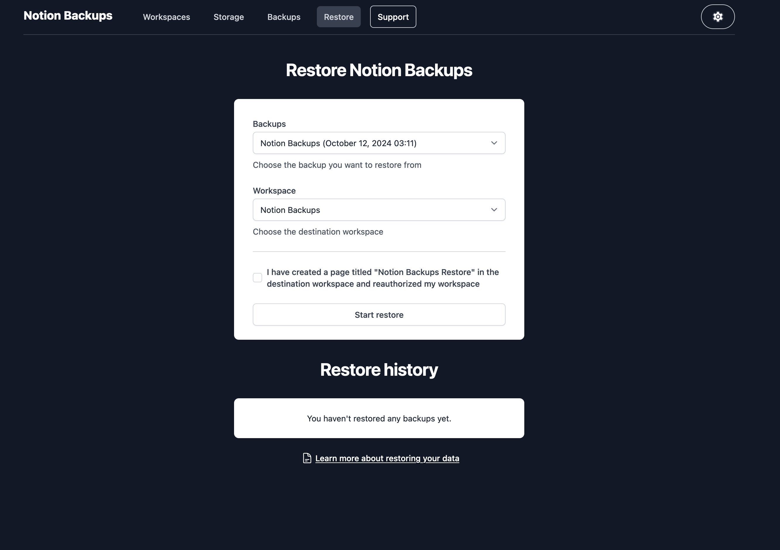 Notion Backups notionbackups-restore