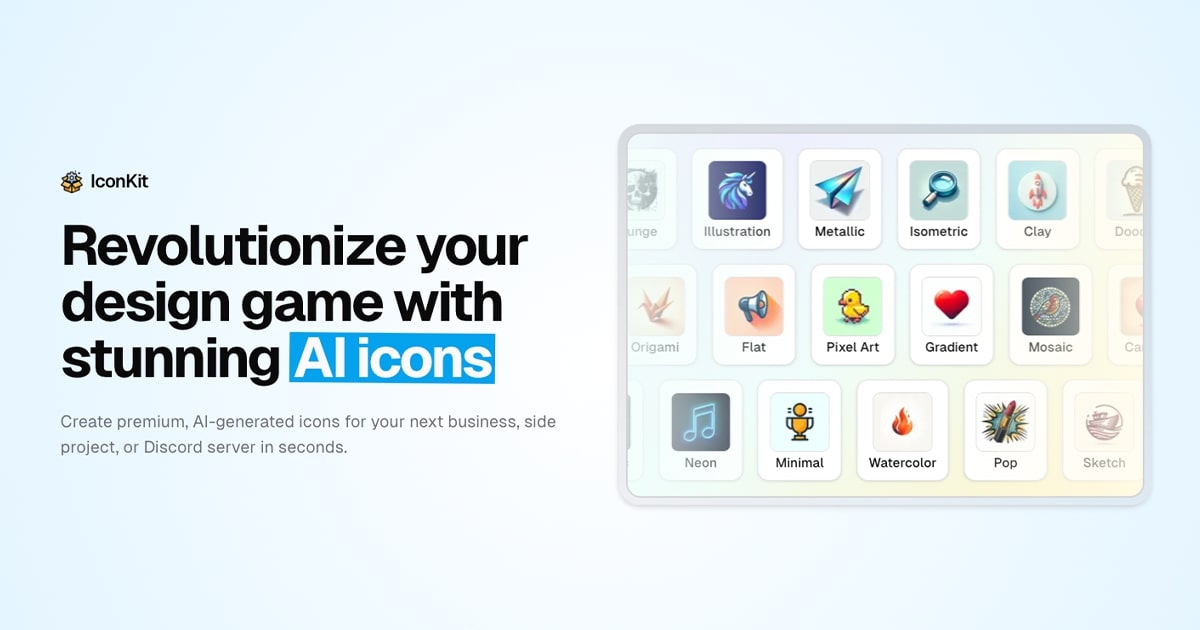 IconKit AI Example icons generated by IconKit