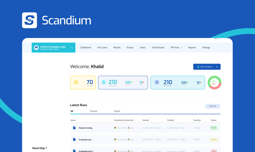 Scandium Landing Page