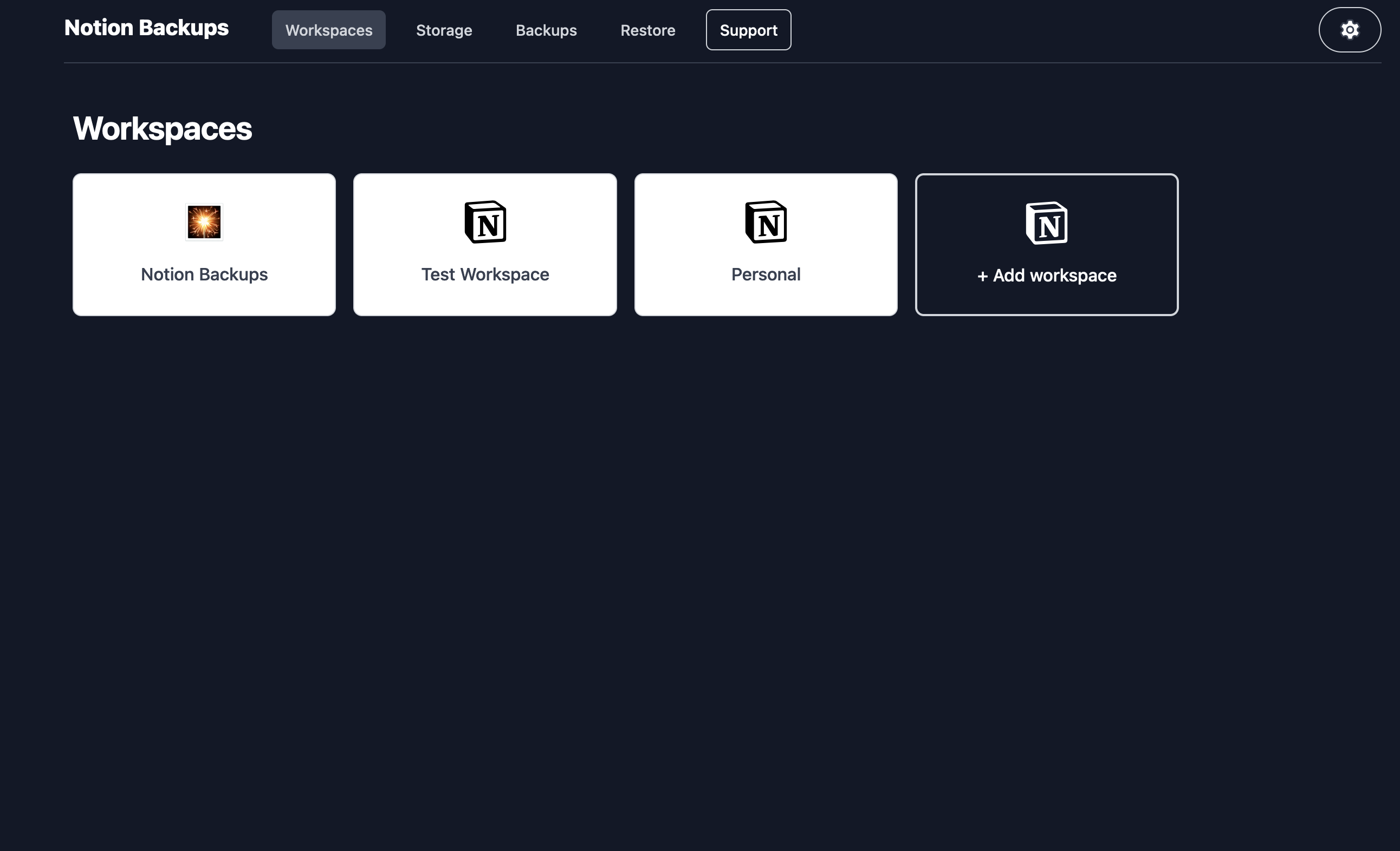 Notion Backups notionbackups-dashboard