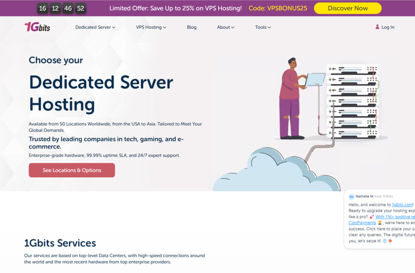 1Gbits Landing Page