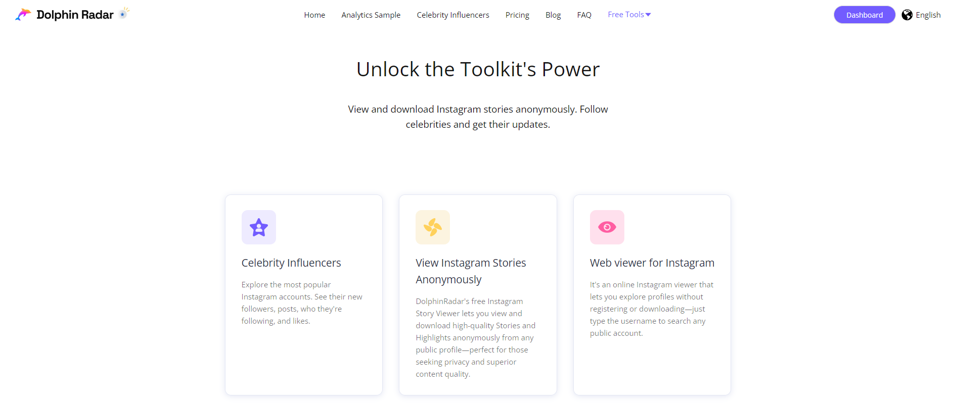 DolphinRadar TOOLS