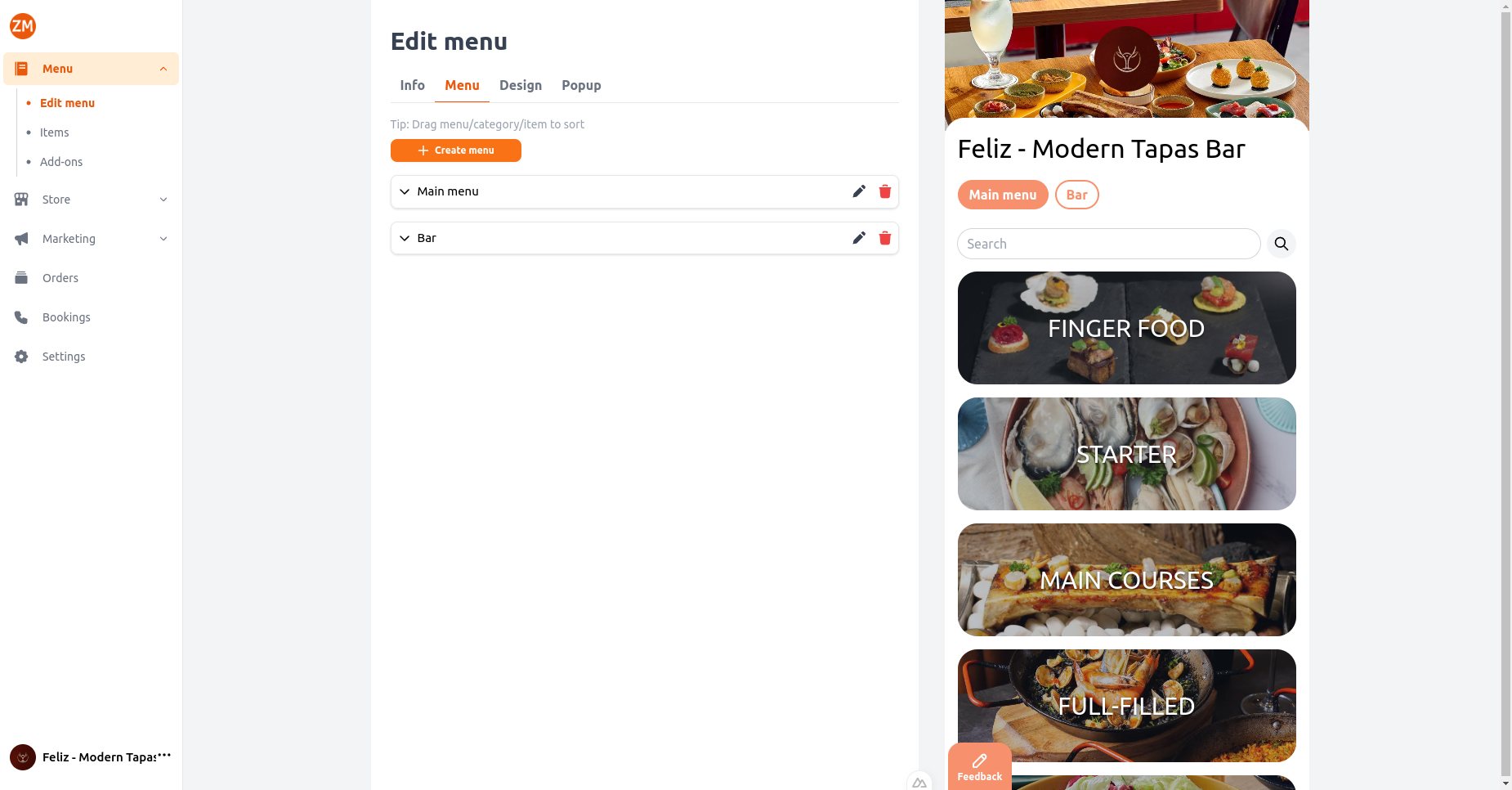 ZodMenu zodmenu edit menu