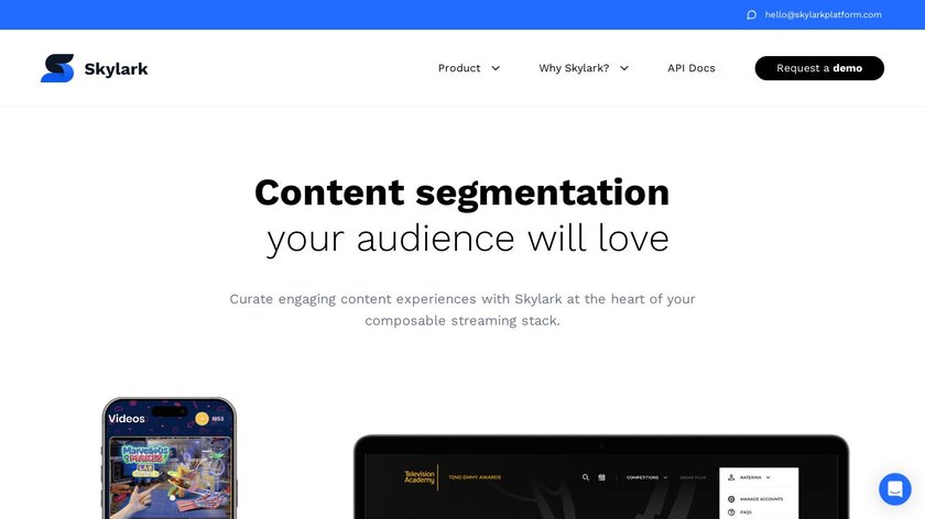 Skylark Landing Page